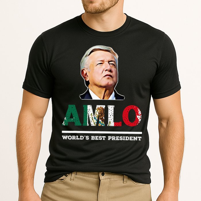 Amlo Andres Manuel Lopez Obrador Mexican Cooling Performance Crew T-Shirt