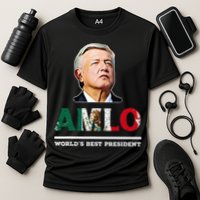 Amlo Andres Manuel Lopez Obrador Mexican Cooling Performance Crew T-Shirt