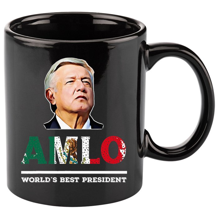 Amlo Andres Manuel Lopez Obrador Mexican 11oz C Handle Ceramic Mug