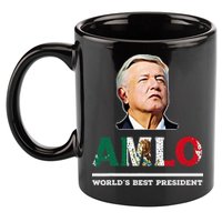 Amlo Andres Manuel Lopez Obrador Mexican 11oz C Handle Ceramic Mug