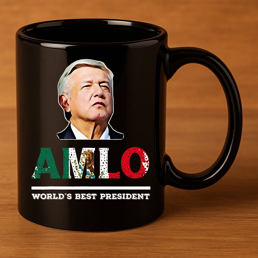 Amlo Andres Manuel Lopez Obrador Mexican 11oz C Handle Ceramic Mug