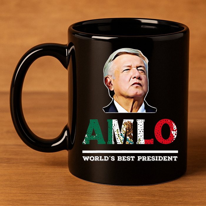 Amlo Andres Manuel Lopez Obrador Mexican 11oz C Handle Ceramic Mug
