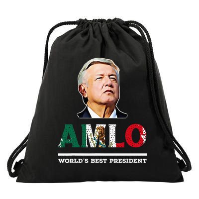 Amlo Andres Manuel Lopez Obrador Mexican Drawstring Bag