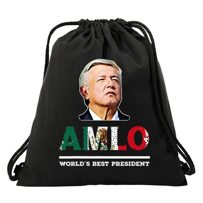 Amlo Andres Manuel Lopez Obrador Mexican Drawstring Bag
