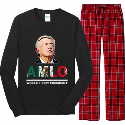 Amlo Andres Manuel Lopez Obrador Mexican Long Sleeve Pajama Set