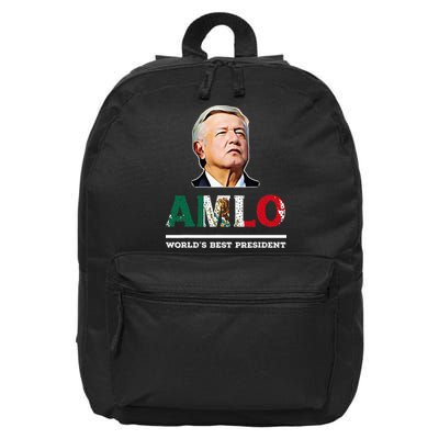 Amlo Andres Manuel Lopez Obrador Mexican 16 in Basic Backpack
