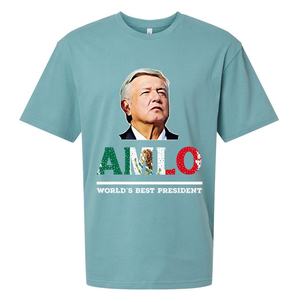 Amlo Andres Manuel Lopez Obrador Mexican Sueded Cloud Jersey T-Shirt