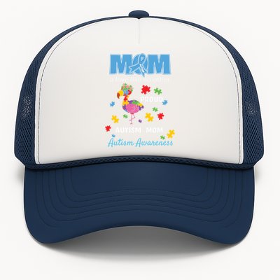 Autism Awareness Mom Mother Love Proud Autism Mama Flamingo Great Gift Trucker Hat