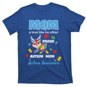 Autism Awareness Mom Mother Love Proud Autism Mama Deer Cool Gift T-Shirt