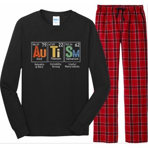 Autism Awareness Month Periodic Table Elements Long Sleeve Pajama Set