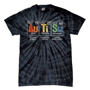 Autism Awareness Month Periodic Table Elements Tie-Dye T-Shirt