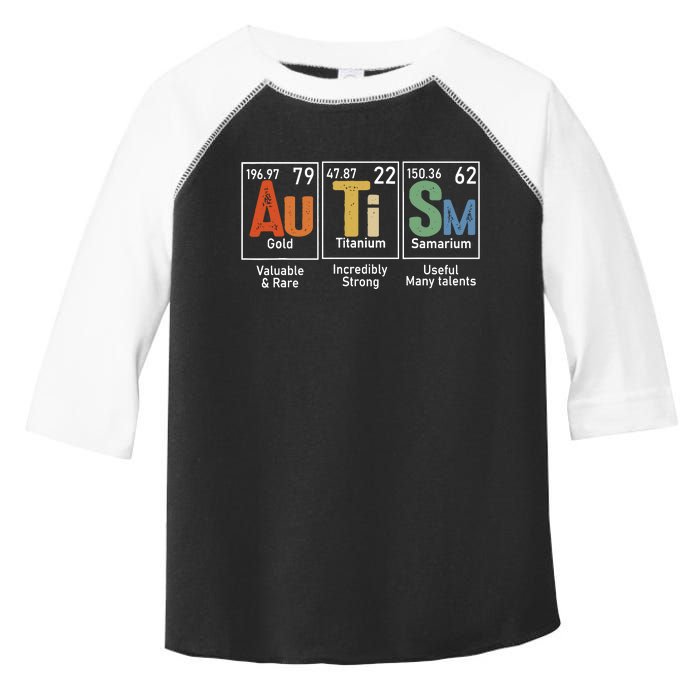 Autism Awareness Month Periodic Table Elements Toddler Fine Jersey T-Shirt