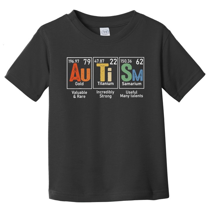 Autism Awareness Month Periodic Table Elements Toddler T-Shirt