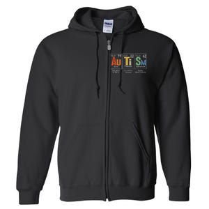 Autism Awareness Month Periodic Table Elements Full Zip Hoodie