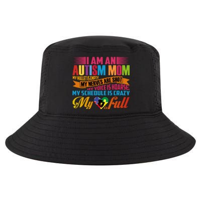 Autism Awareness Month I Am An Autism Mom Gift Cool Comfort Performance Bucket Hat