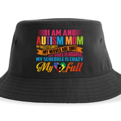 Autism Awareness Month I Am An Autism Mom Gift Sustainable Bucket Hat