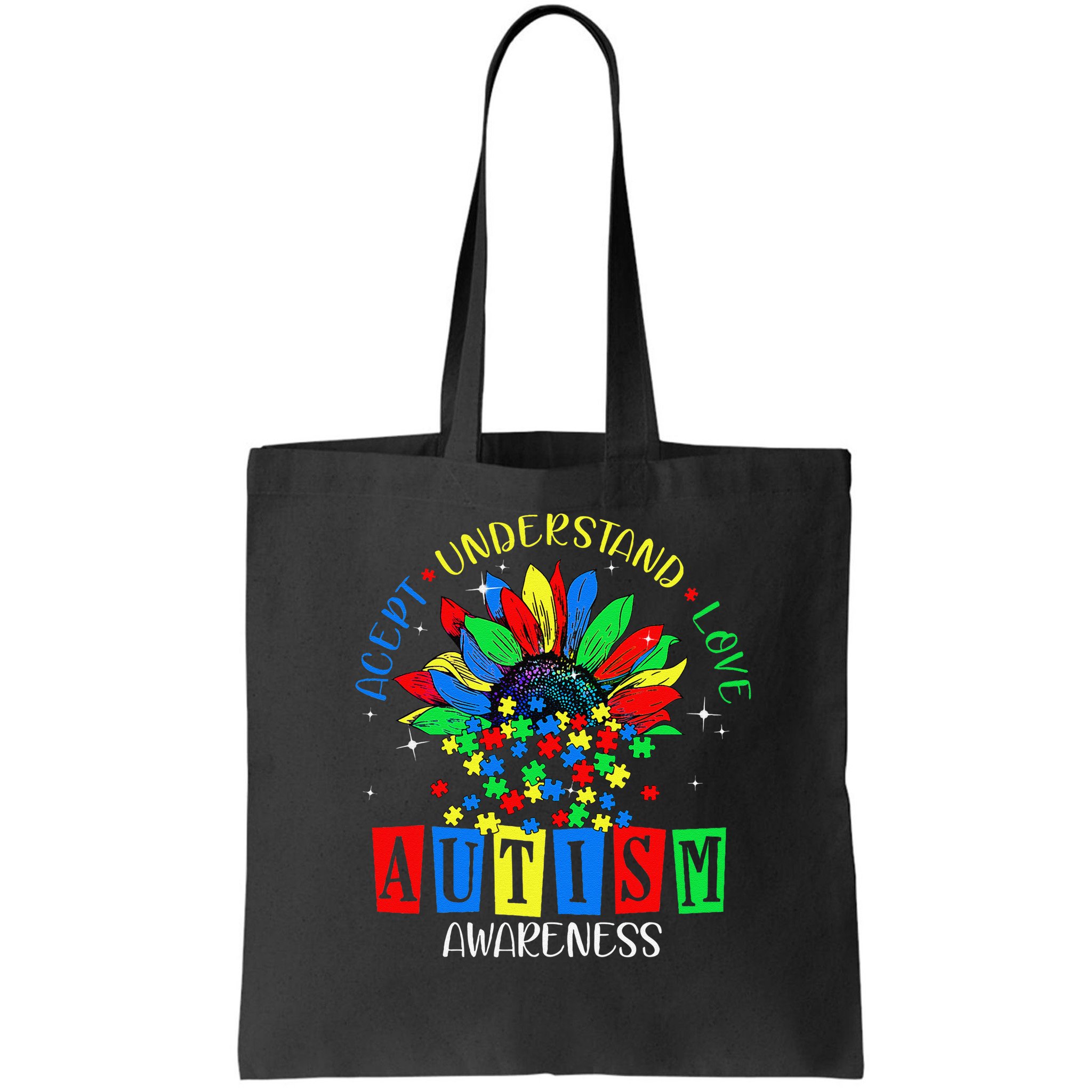 Autism Awareness Month Accept Understand Love Autism Mom Bag
