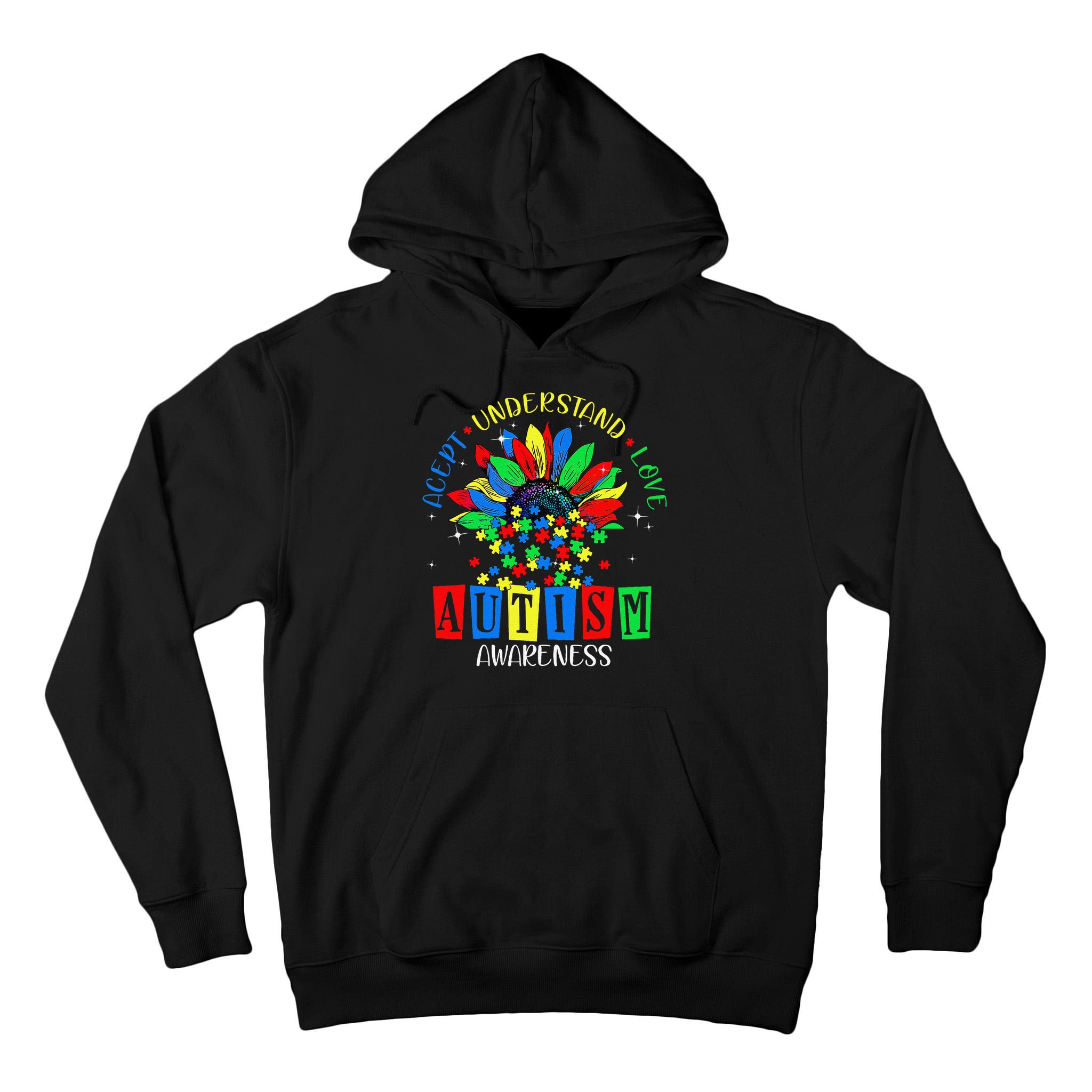Autism Awareness Month Accept Understand Love Autism Mom Tall Hoodie
