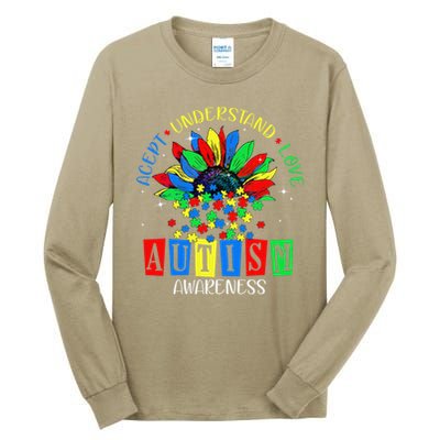 Autism Awareness Month Accept Understand Love Autism Mom Tall Long Sleeve T-Shirt