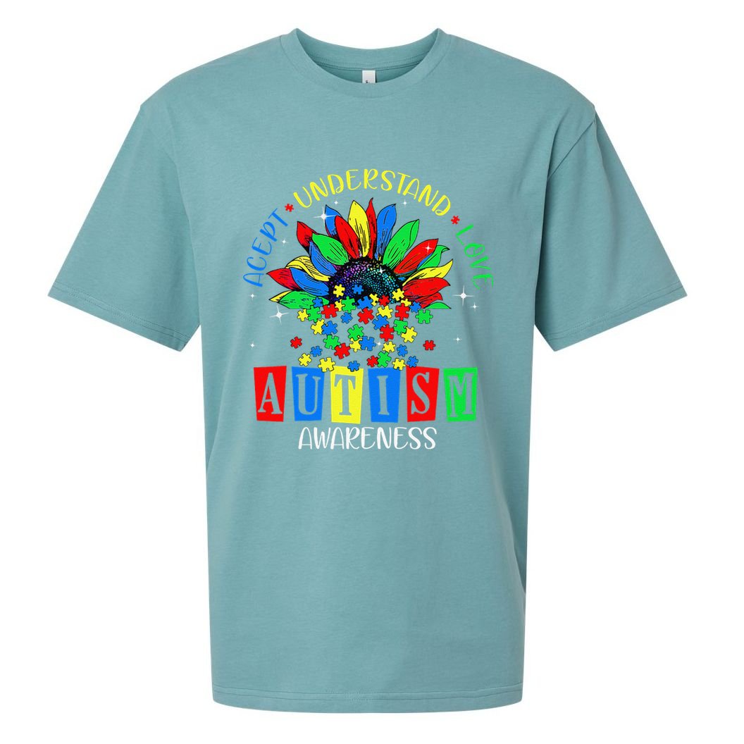 Autism Awareness Month Accept Understand Love Autism Mom Sueded Cloud Jersey T-Shirt