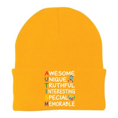 Autism Awareness Month Awesome Autism Awareness Gift Knit Cap Winter Beanie