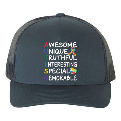 Autism Awareness Month Awesome Autism Awareness Gift Yupoong Adult 5-Panel Trucker Hat