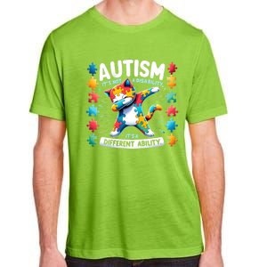 Autism Awareness Month Autism Cat Dabbing Support Autism Cute Gift Adult ChromaSoft Performance T-Shirt