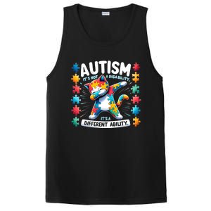 Autism Awareness Month Autism Cat Dabbing Support Autism Cute Gift PosiCharge Competitor Tank