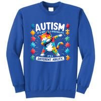 Autism Awareness Month Autism Cat Dabbing Support Autism Cute Gift Sweatshirt