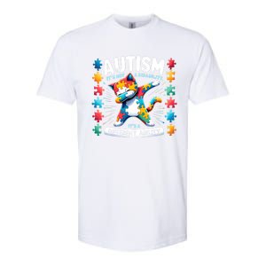 Autism Awareness Month Autism Cat Dabbing Support Autism Cute Gift Softstyle CVC T-Shirt