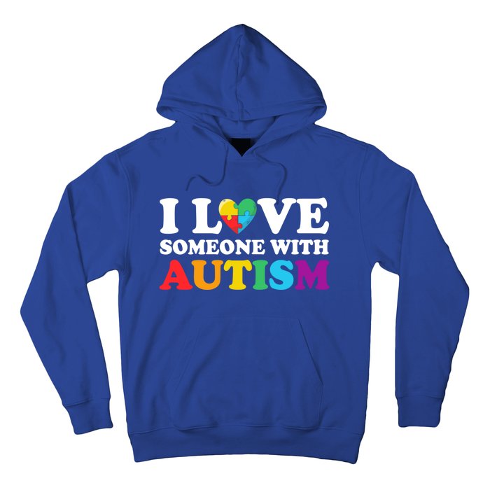 Autism Awareness Month Autism Mom I Love Someone With Autism Gift Hoodie