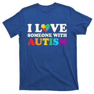 Autism Awareness Month Autism Mom I Love Someone With Autism Gift T-Shirt