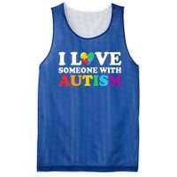 Autism Awareness Month Autism Mom I Love Someone With Autism Gift Mesh Reversible Basketball Jersey Tank