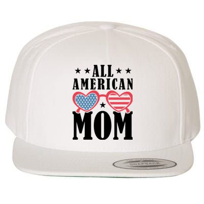 All American Mom Wool Snapback Cap