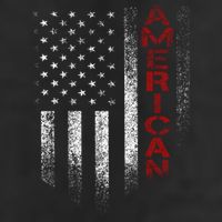 American 7 Panel Mesh Trucker Snapback Hat