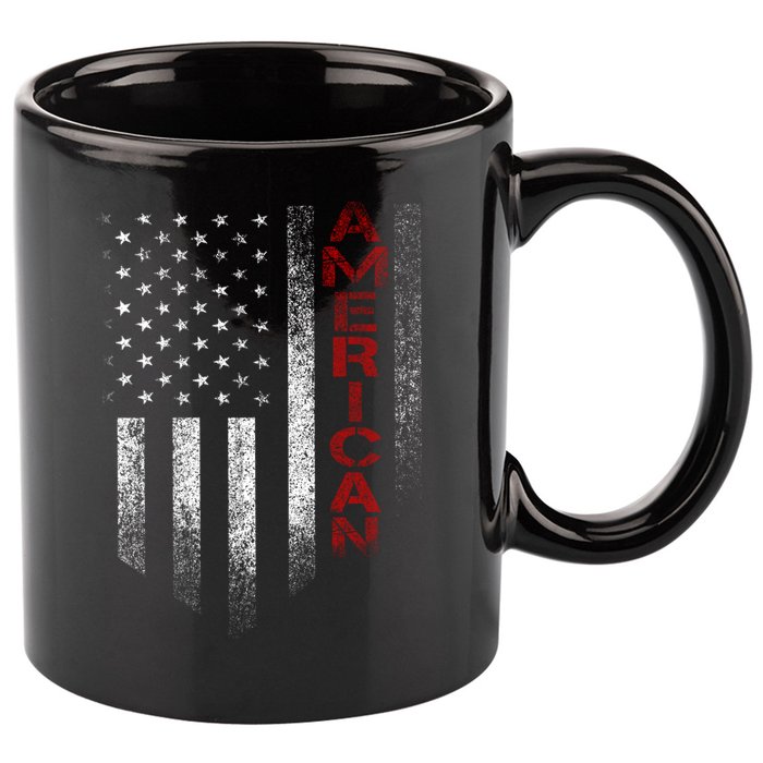 American 11oz C Handle Ceramic Mug
