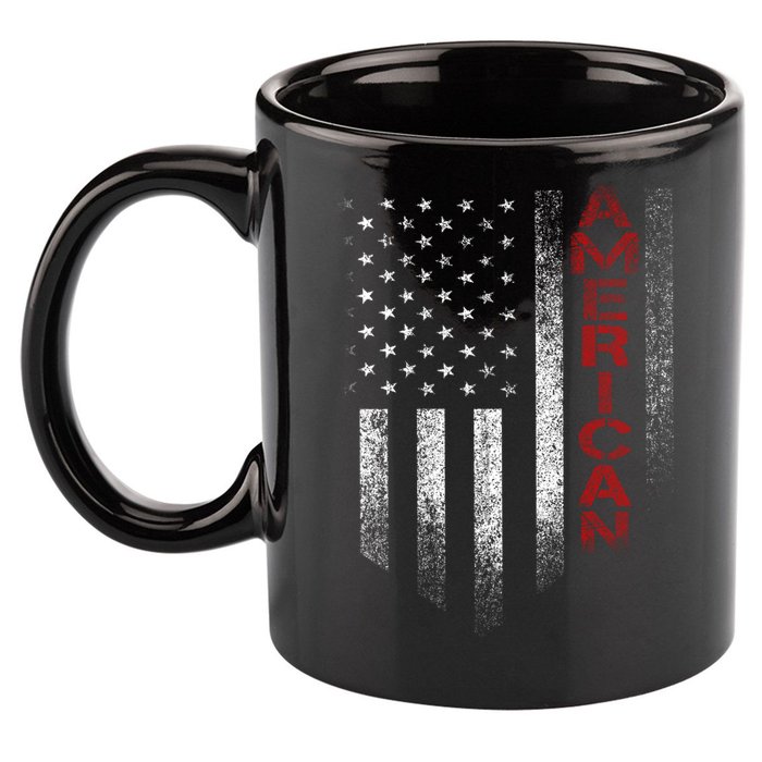 American 11oz C Handle Ceramic Mug