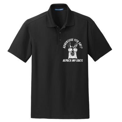 Adventure Alpaca My Bags Dry Zone Grid Polo