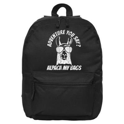 Adventure Alpaca My Bags 16 in Basic Backpack