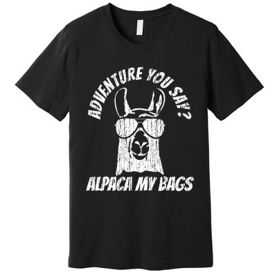 Adventure Alpaca My Bags Premium T-Shirt