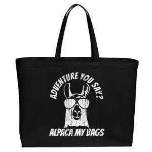 Adventure Alpaca My Bags Cotton Canvas Jumbo Tote