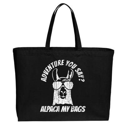 Adventure Alpaca My Bags Cotton Canvas Jumbo Tote