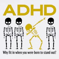Adhd Awareness Motivational Dancing Skeleton Adult Drive Performance Visor