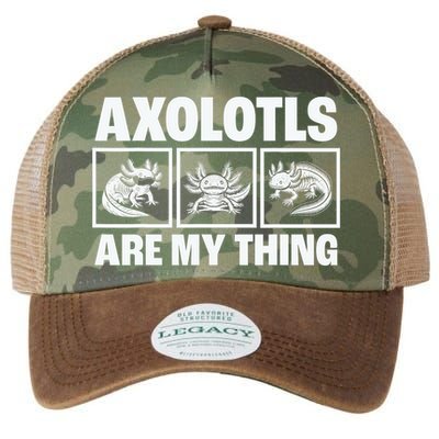 Axolotls Are My Thing Funny  Axolotl Legacy Tie Dye Trucker Hat