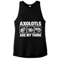 Axolotls Are My Thing Funny  Axolotl Ladies PosiCharge Tri-Blend Wicking Tank