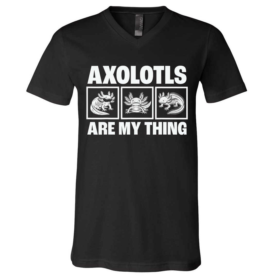 Axolotls Are My Thing Funny  Axolotl V-Neck T-Shirt