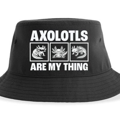 Axolotls Are My Thing Funny  Axolotl Sustainable Bucket Hat