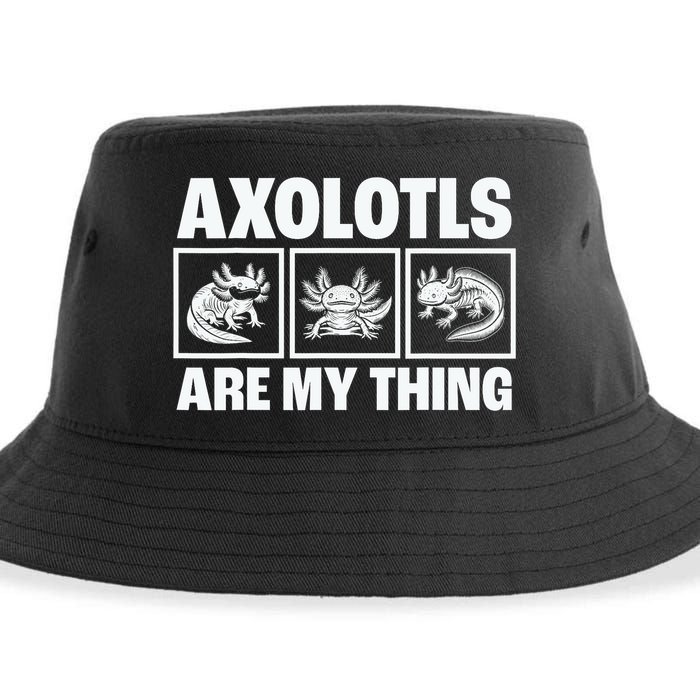 Axolotls Are My Thing Funny  Axolotl Sustainable Bucket Hat