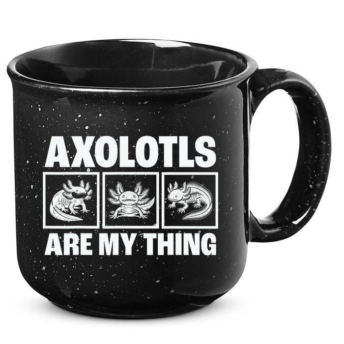 Axolotls Are My Thing Funny  Axolotl 15oz Campfire Ceramic Mug