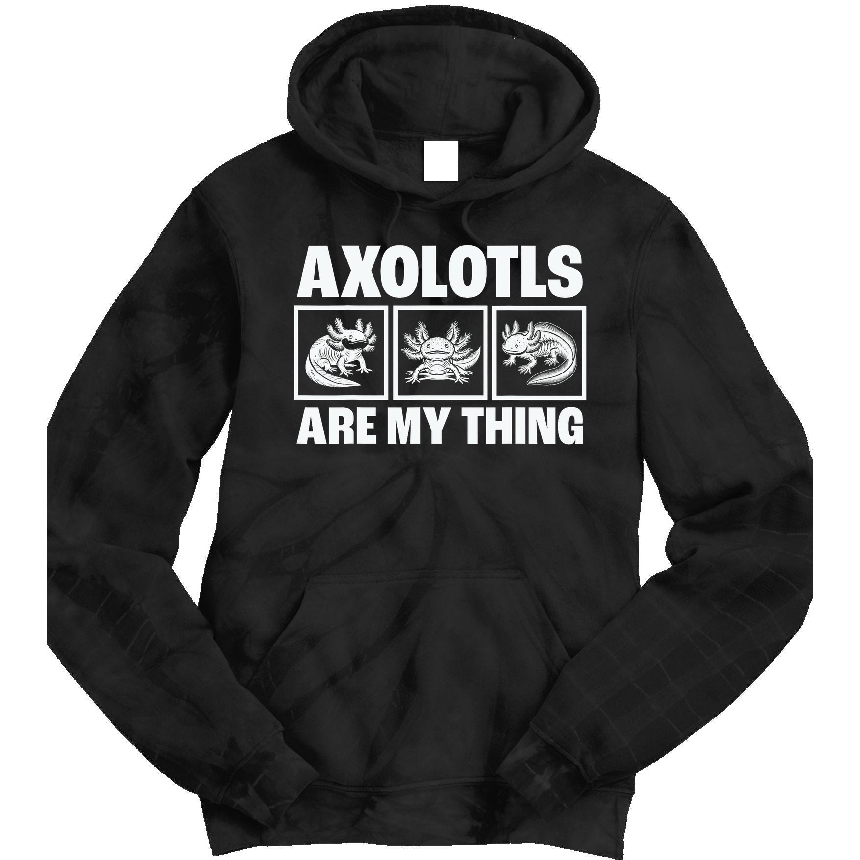 Axolotls Are My Thing Funny  Axolotl Tie Dye Hoodie